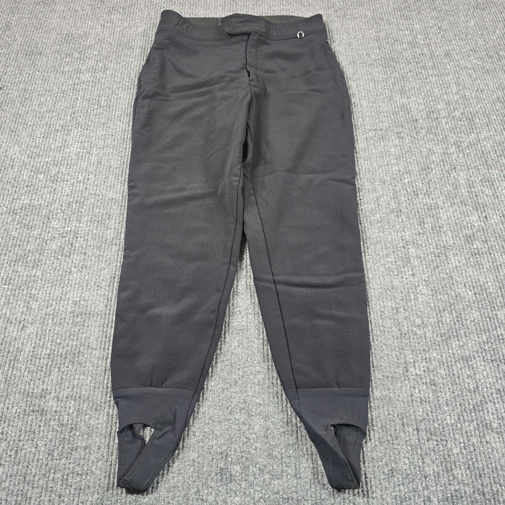 Schoeller WB-400 Snow Pants Womens 14 Black Softshell Stirrup Ski Stretch USA